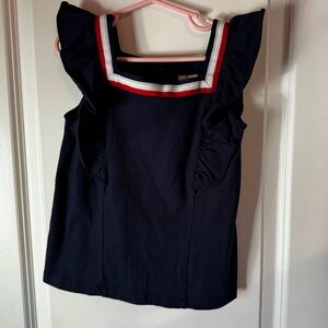 Janie and Jack red white and blue top